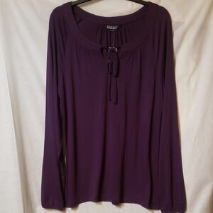 Nicole Miller Deep Purple Blouse